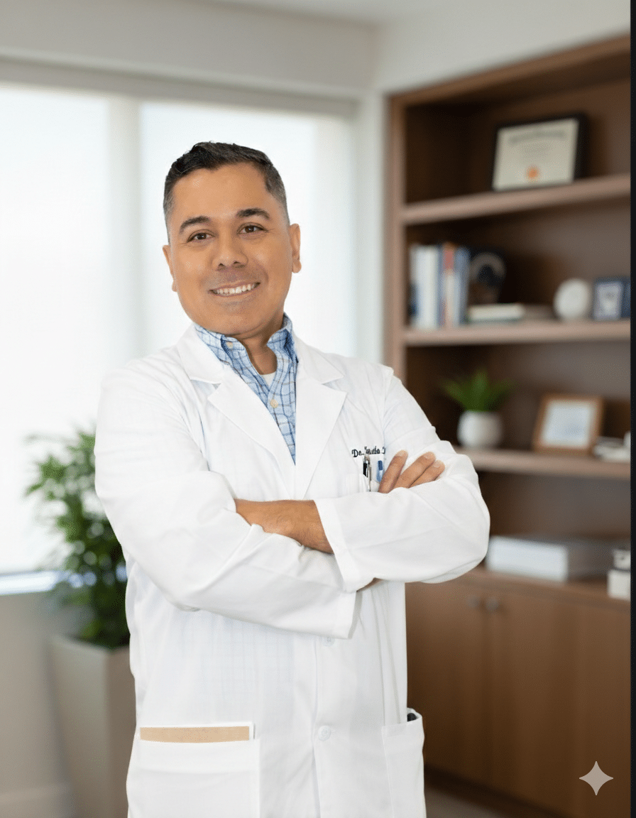 DR Ramos crossed arms in office background